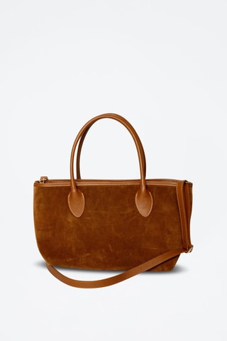Sac à main en cuir Loche Suede - Camel
