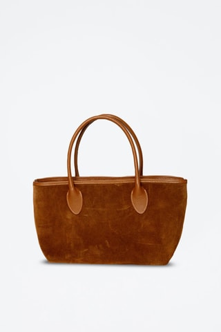 Sac à main en cuir Loche Suede - Camel