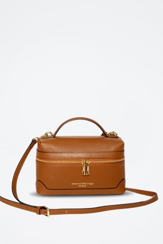 Sac à main en cuir Grand Simos - Camel
