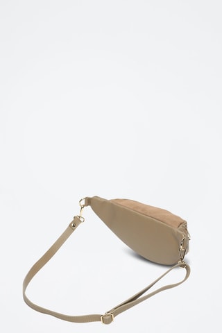 Sac banane en cuir Mouki - Taupe