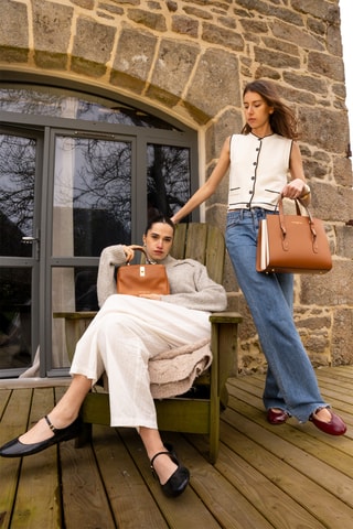 Sac à main en cuir Hera - Camel