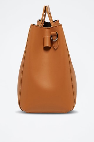 Sac à main en cuir et pochette Jane - Camel