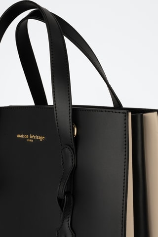 Sac à main en cuir Hera - Noir