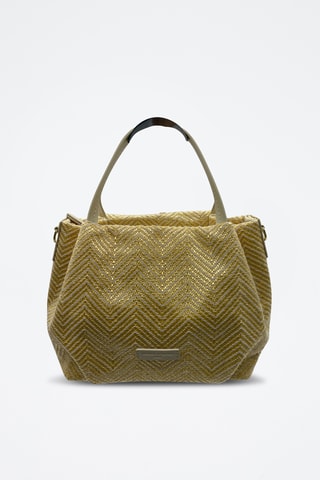 Sac à main en cuir Tahiti  - Blanc