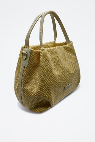 Sac à main en cuir Tahiti  - Blanc
