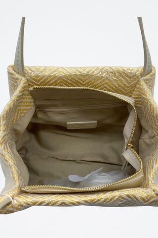 Sac à main en cuir Tahiti  - Blanc