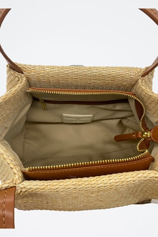 Sac à main en cuir Tahiti  - Marron