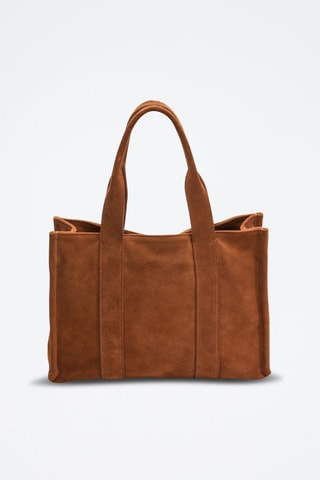 Sac à main en nubuck Sky - Camel