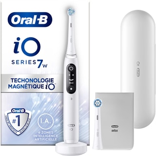 Brosse à dents électrique connectée Bluetooth -  iO7w Series - Blanc Alabaster