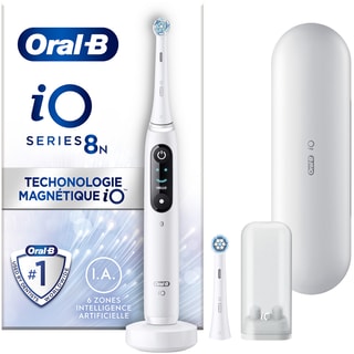 Brosse à dents électrique Bluetooth - iO8N Series - White Alabaster