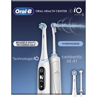 Coffret Oxyjet & brosse a dents électrique - IO6 Series - Blanc 