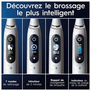 Brosse à dents électrique Bluetooth - iO10 - Blanc