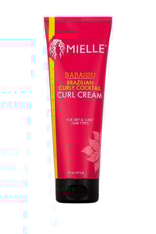Crème coiffante au babassu Mielle Babassu Brazilian Curly Cocktail Curl Cream - Cheveux bouclés - 213 ml