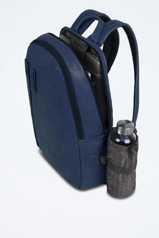 Mochila de piel - Azul oscuro