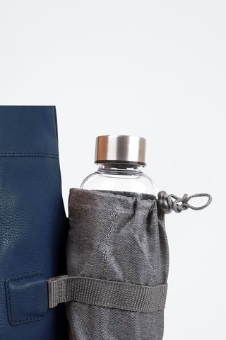Mochila de piel - Azul oscuro