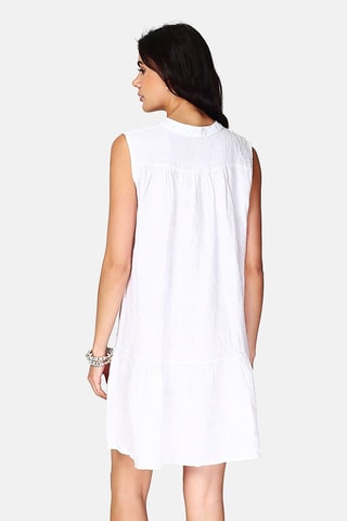 Robe en lin 
Blanc