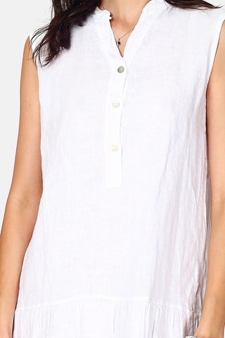 Robe en lin 
Blanc