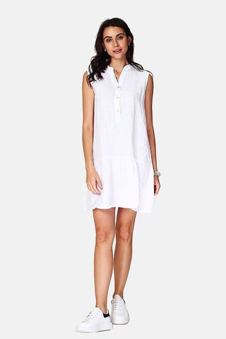 Robe en lin 
Blanc