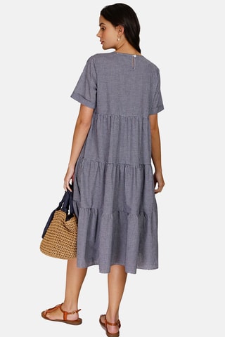 Robe en lin Bleu marine