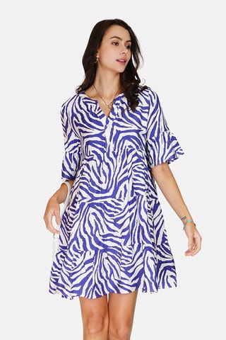 Robe en lin 
Bleu