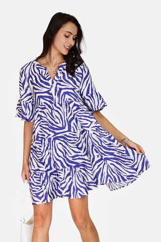 Robe en lin 
Bleu