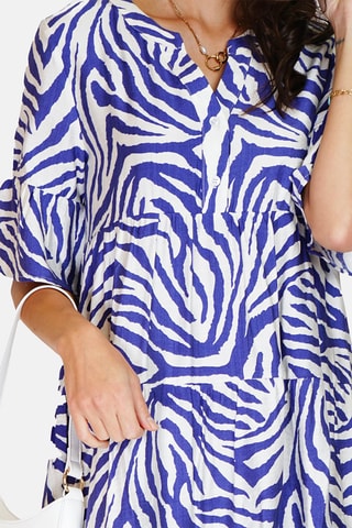 Robe en lin 
Bleu