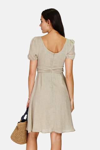 Robe en lin 
Beige