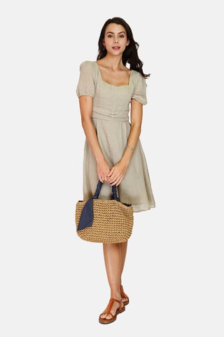 Robe en lin 
Beige