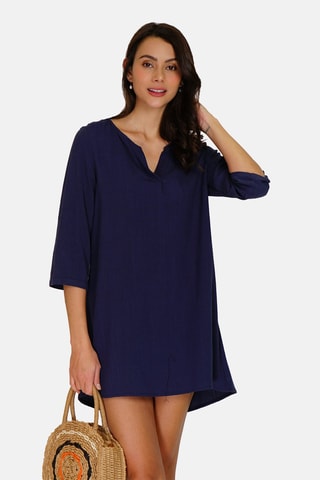 Robe en lin 
Bleu