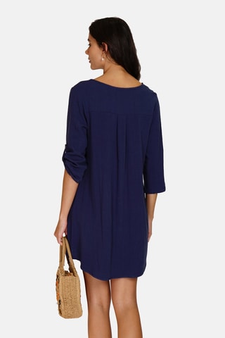 Robe en lin 
Bleu