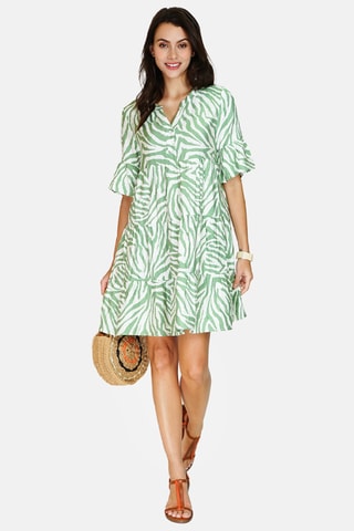 Robe en lin - Vert
