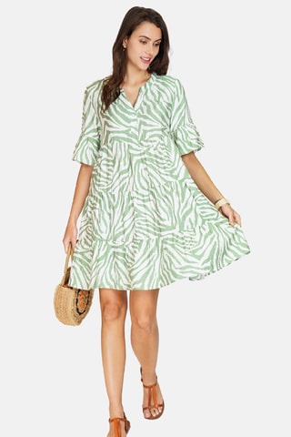 Robe en lin - Vert