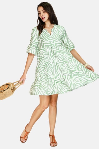 Robe en lin - Vert