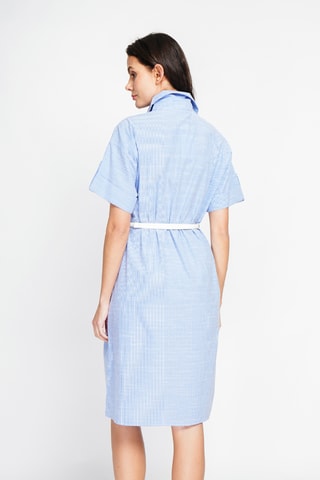 Robe chemise en lin - Bleu