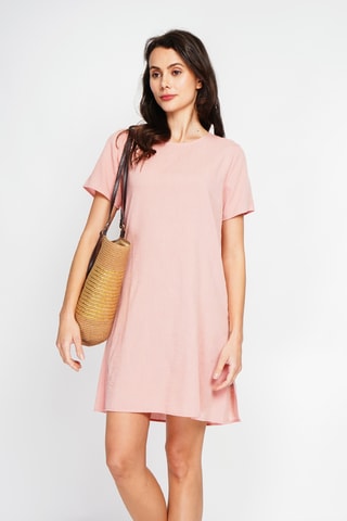 Robe en lin - Rose