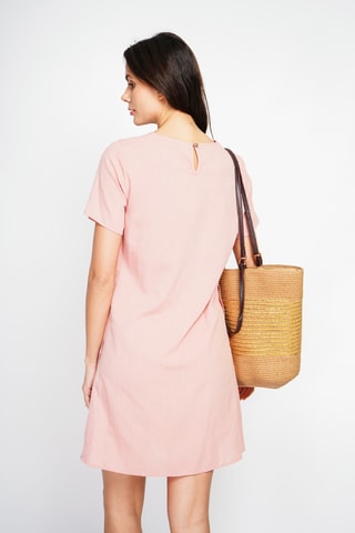 Robe en lin - Rose