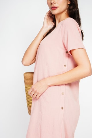 Robe en lin - Rose