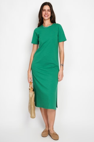 Robe longue en lin - Vert