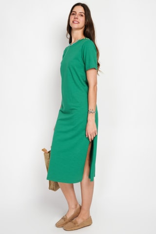 Robe longue en lin - Vert