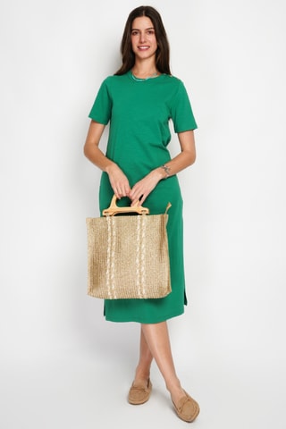 Robe longue en lin - Vert
