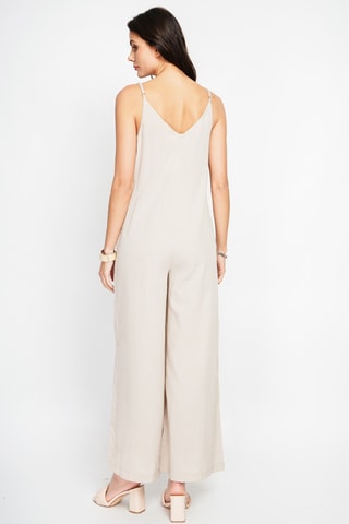 Salopette en lin - Beige