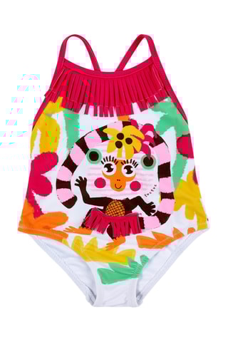 Maillot 1 pièce Banana Records - Blanc
