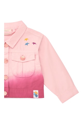 Veste en jean dip and dye Ocean Wonders - Fuchsia