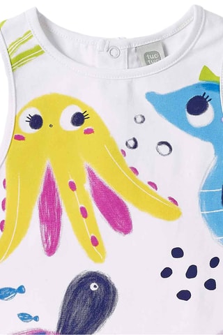 Robe Ocean Wonders - Blanc