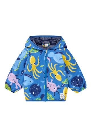 Coupe-vent à capuche Ocean Wonders - Bleu cobalt