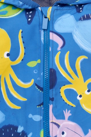 Coupe-vent à capuche Ocean Wonders - Bleu cobalt