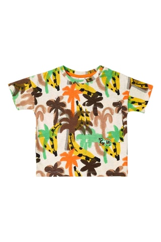T-shirt Banana Records - Marron