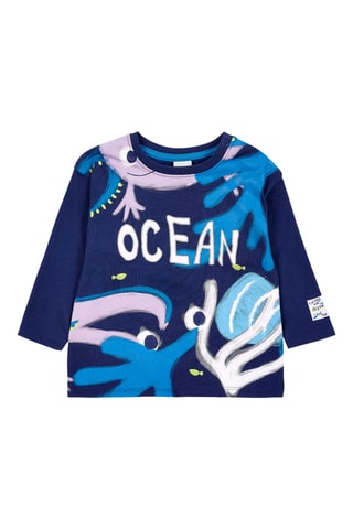 T-shirt Ocean Wonders - Bleu