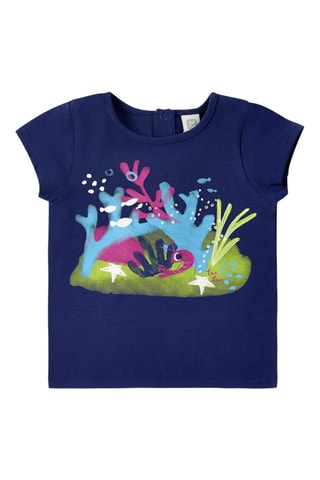 T-shirt Ocean Wonders - Bleu marine