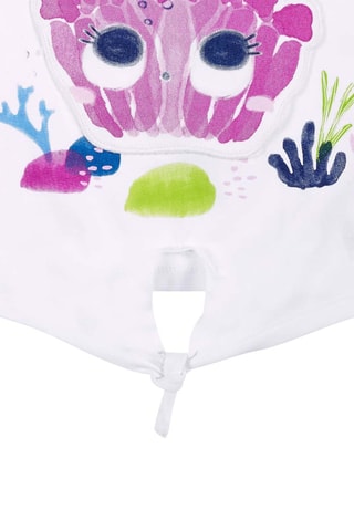 T-shirt noué Ocean Wonders - Blanc
